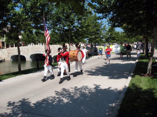4th of July Parade in \"New Town\", near St. Charles, Missouri